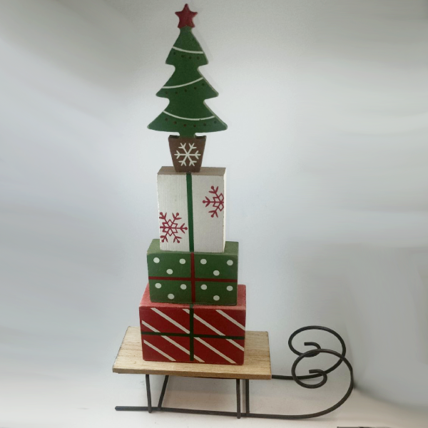 Διακοσμητικό Έλκηθρο με δώρα