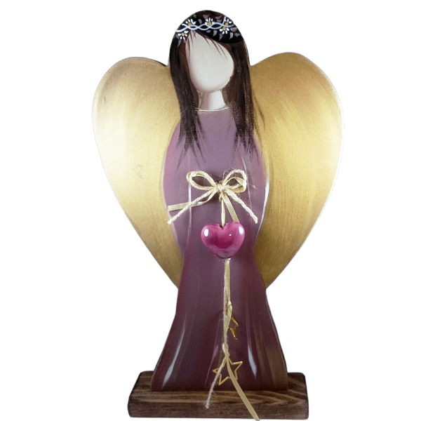 Χειροποίητος Άγγελος με καρδιά