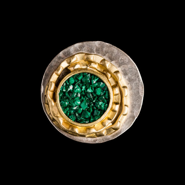 Χειροποίητο δαχτυλίδι με ορυκτές πέτρες