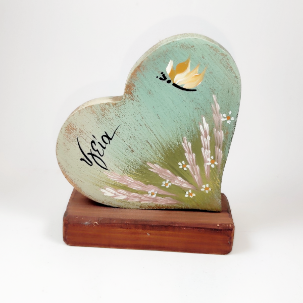 Χειροποίητη επιτραπέζια καρδιά "Υγεία"