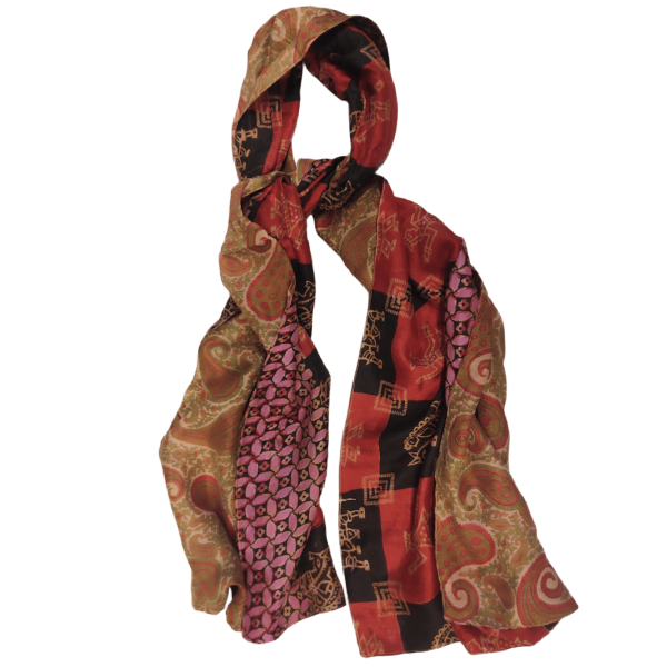 Φουλάρι μεταξωτό διπλό ύφασμα