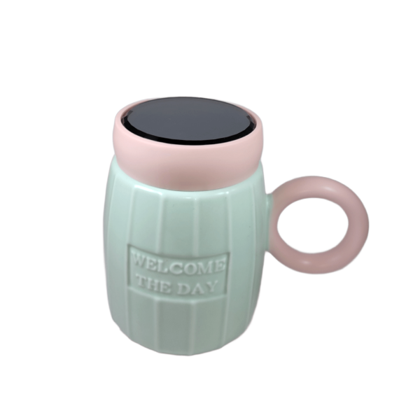 Κεραμική κούπα με βιδωτό καπάκι