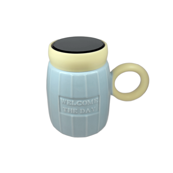 Κεραμική κούπα με βιδωτό καπάκι