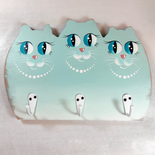 Χειροποίητη κρεμάστρα γάτες