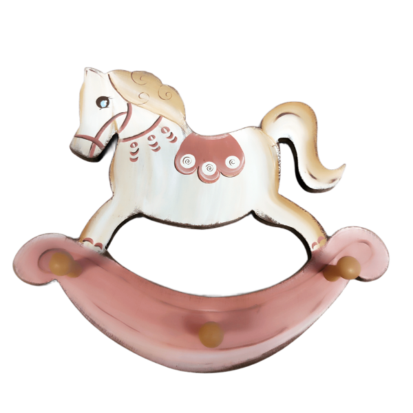Χειροποίητη κρεμάστρα κουνιστό αλογάκι