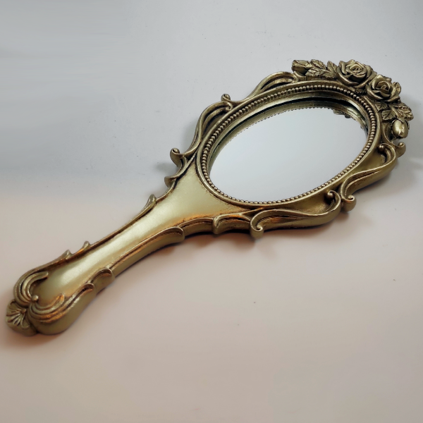 Καθρέφτης χειρός με λουλούδια