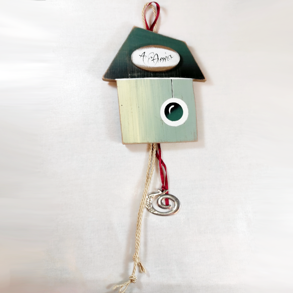 Χειροποίητο επιτοίχιο σπιτάκι με μάτι "Αφθονία"