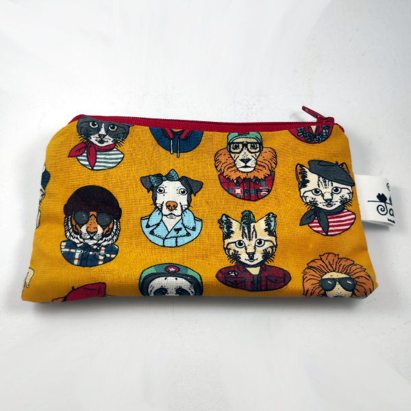 Χειροποίητο πορτοφόλι σκυλάκια - γατάκια