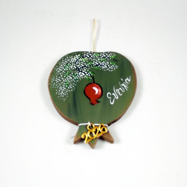 Χειροποίητο επιτοίχιο ρόδι "Ευτυχία"