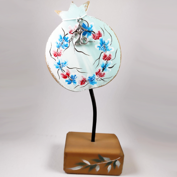 Χειροποίητο επιτραπεζιο ρόδι σε βάση