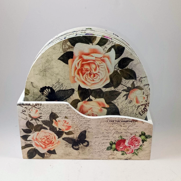 Σουβέρ λουλούδια - σετ 6