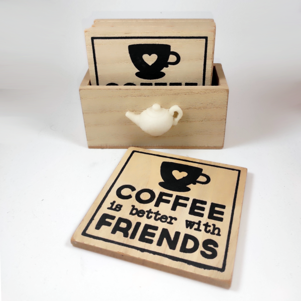 Σουβέρ "Coffee is better with friends" - σετ 6